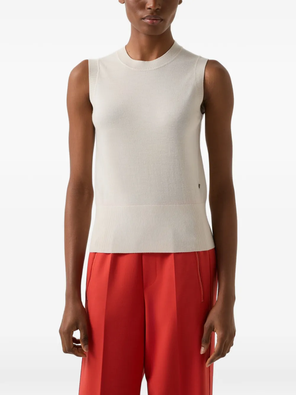 BOGNER Isola knitted tank top Beige