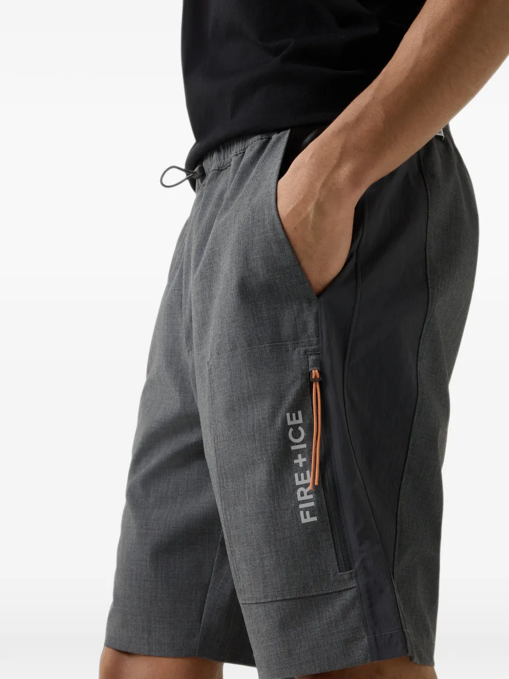 BOGNER FIRE+ICE Pavel drawstring-waist shorts Grijs