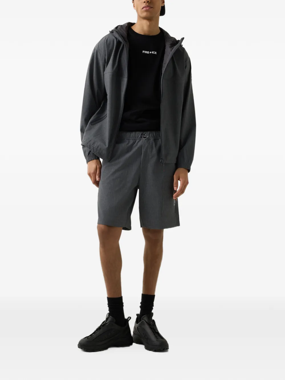 BOGNER FIRE+ICE Pavel drawstring-waist shorts Grijs