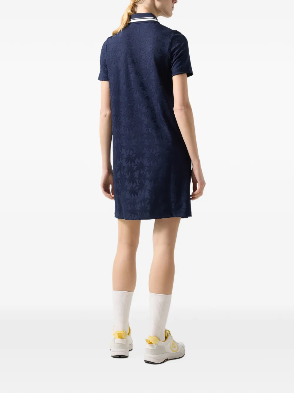 BOGNER Pina jacquard-effect zip-up mini dress Blauw