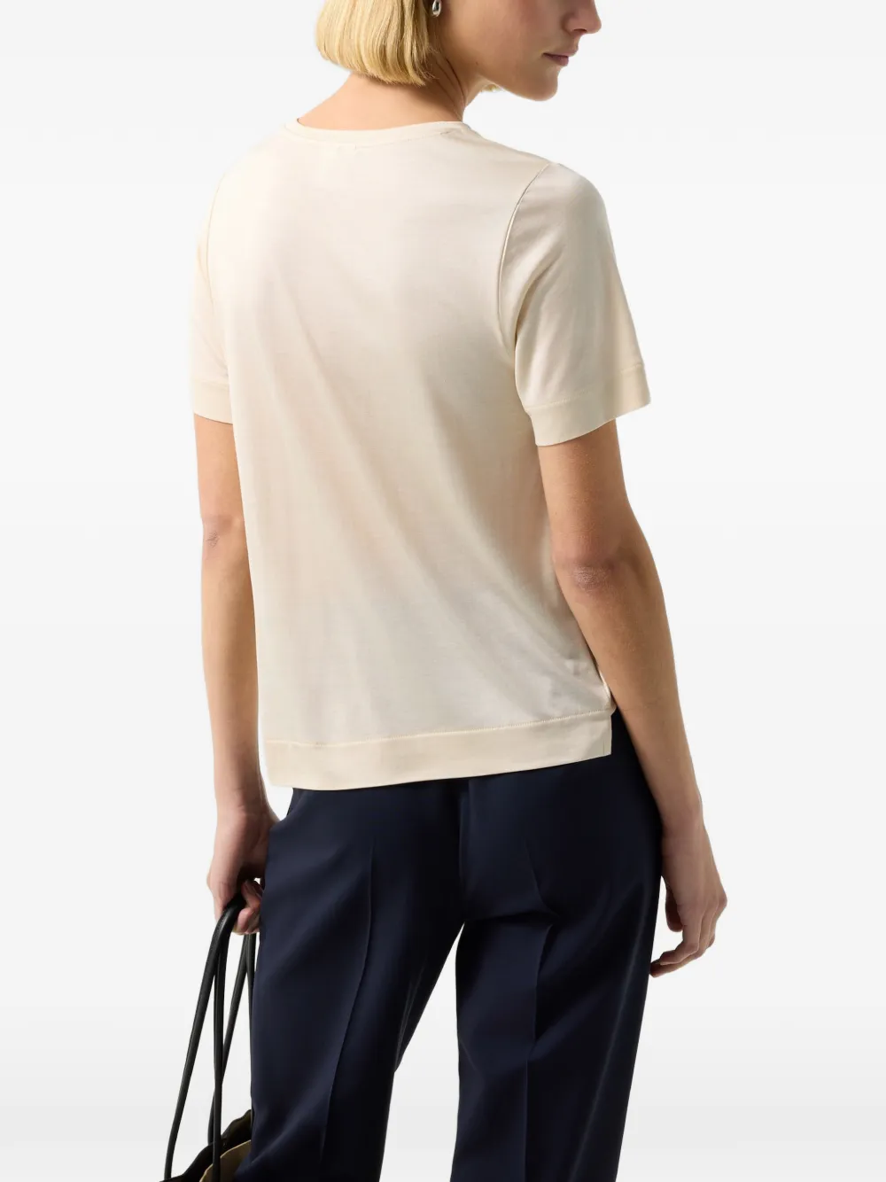 BOGNER Sienna logo-print T-shirt Beige