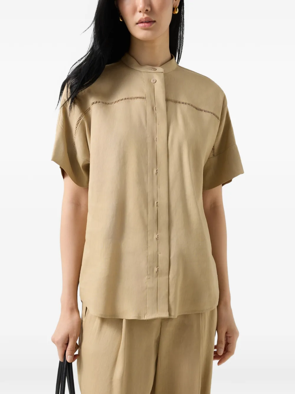 BOGNER Cheryl broderie-anglaise blouse Beige
