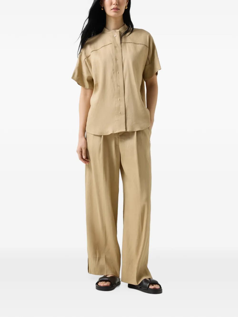 BOGNER Cheryl broderie-anglaise blouse Beige