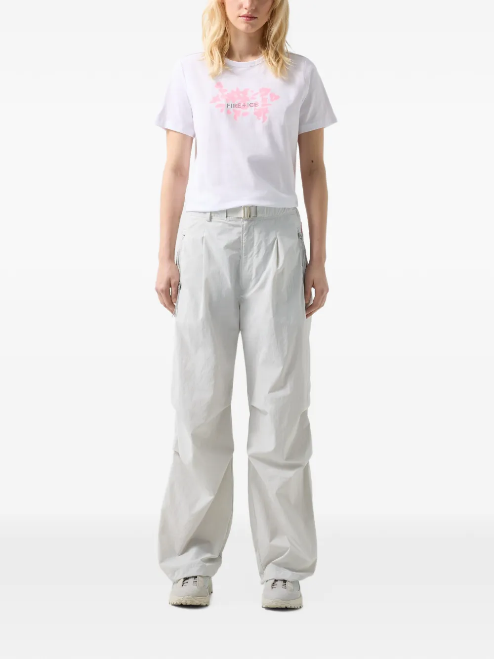 BOGNER FIRE+ICE Cludy logo-print T-shirt Wit