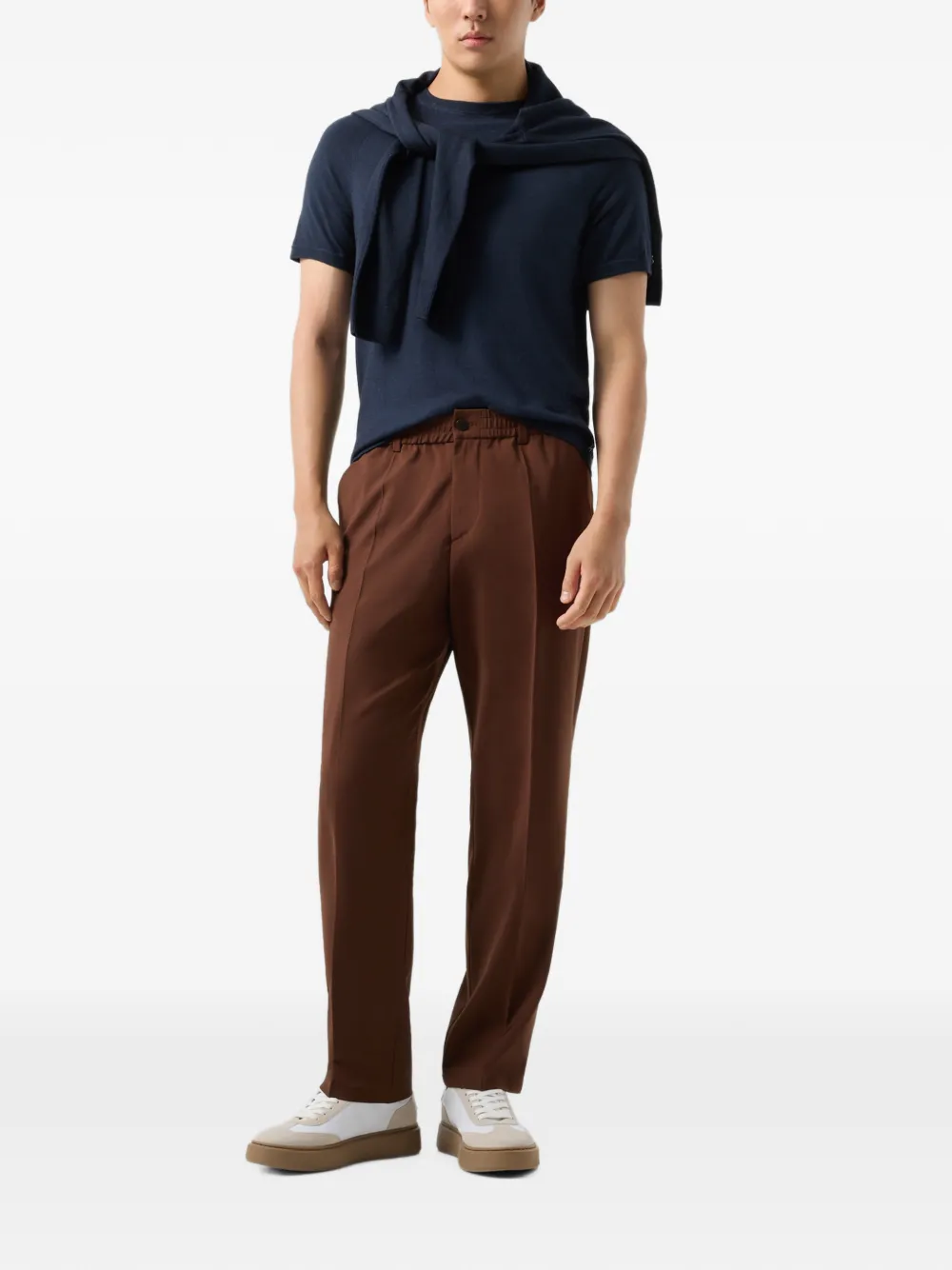 BOGNER Marcus elasticated-waistband trousers Bruin