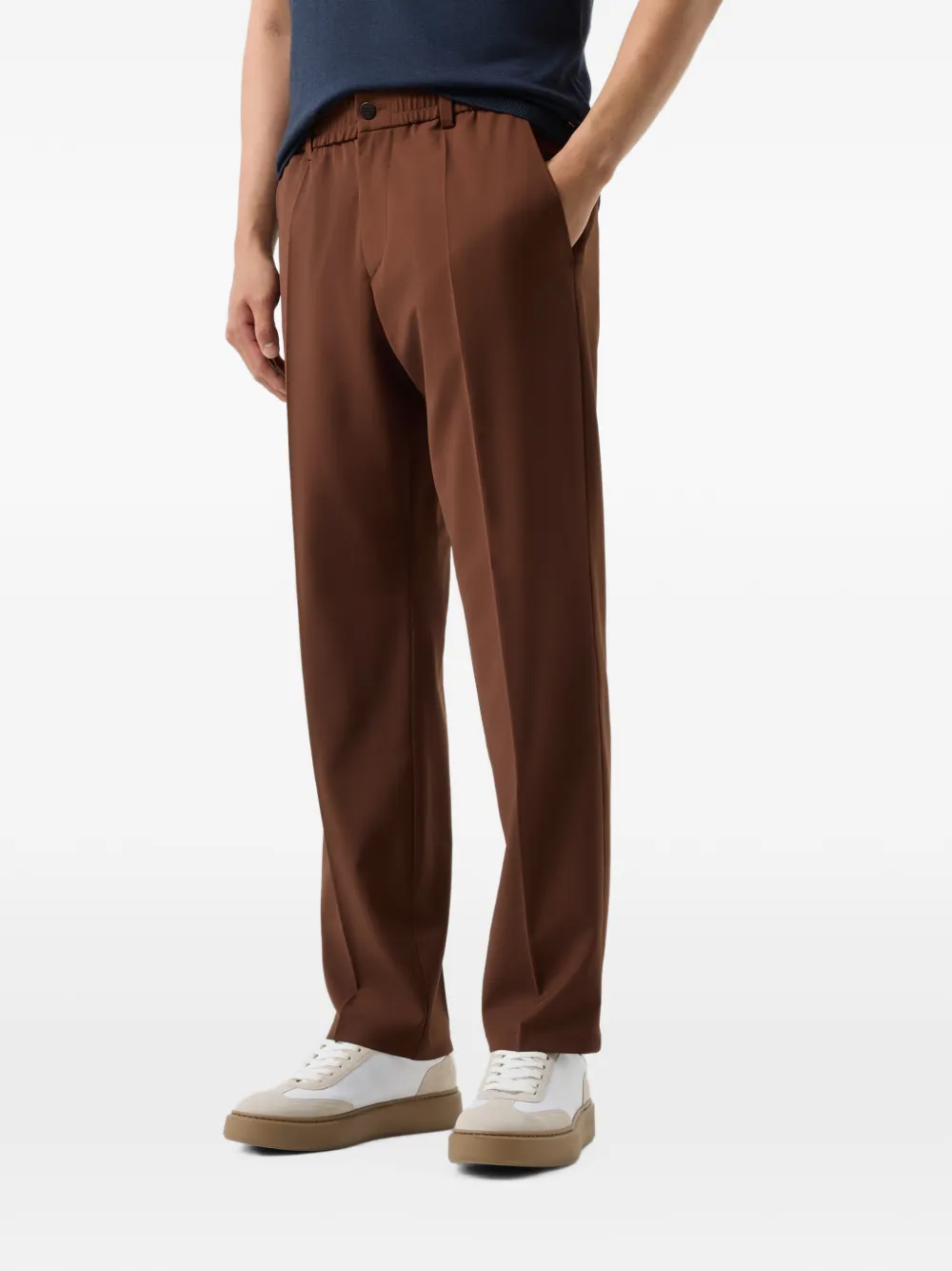 BOGNER Marcus elasticated-waistband trousers Bruin