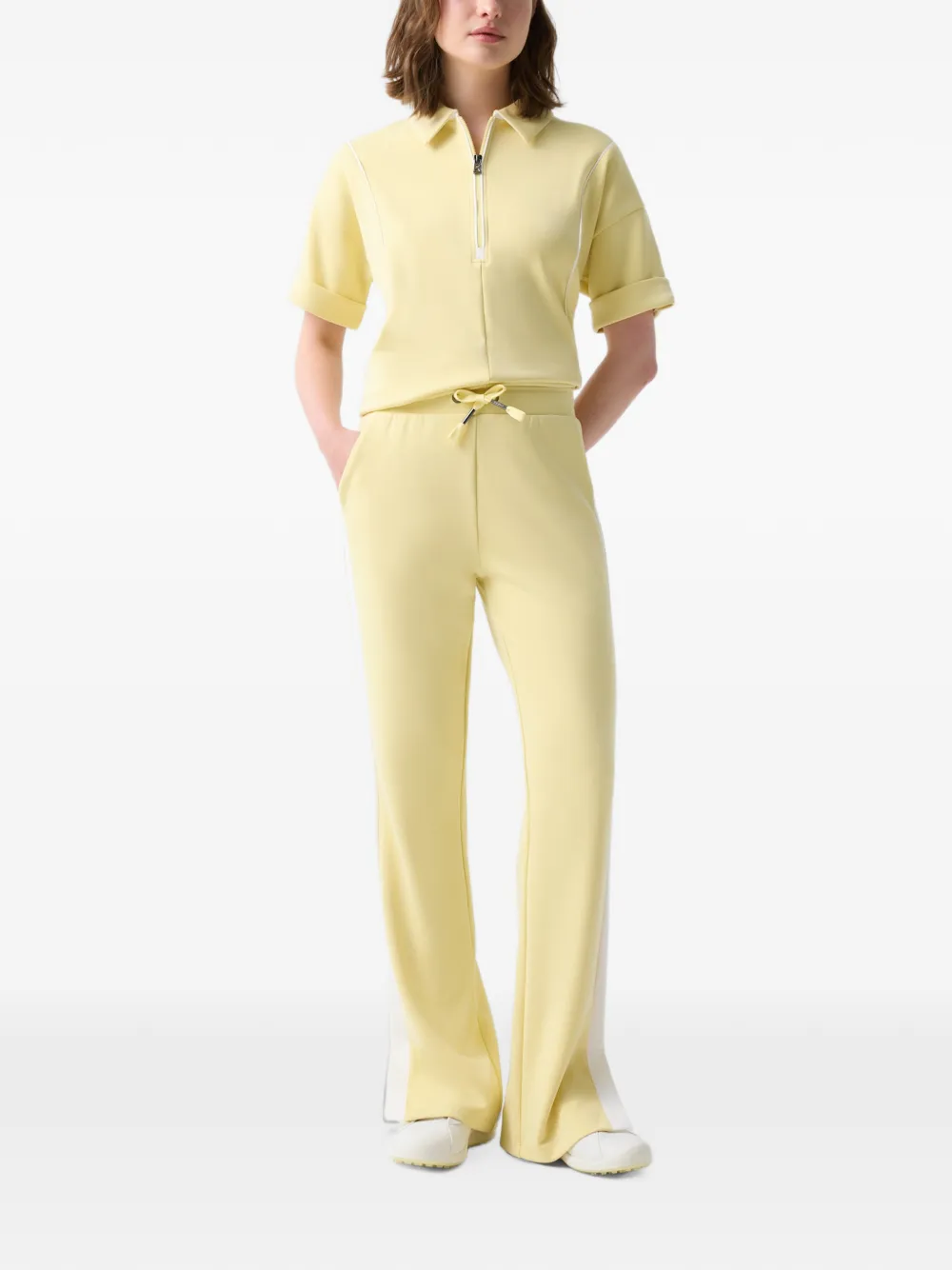 BOGNER Blanca side-stripe track pants Geel