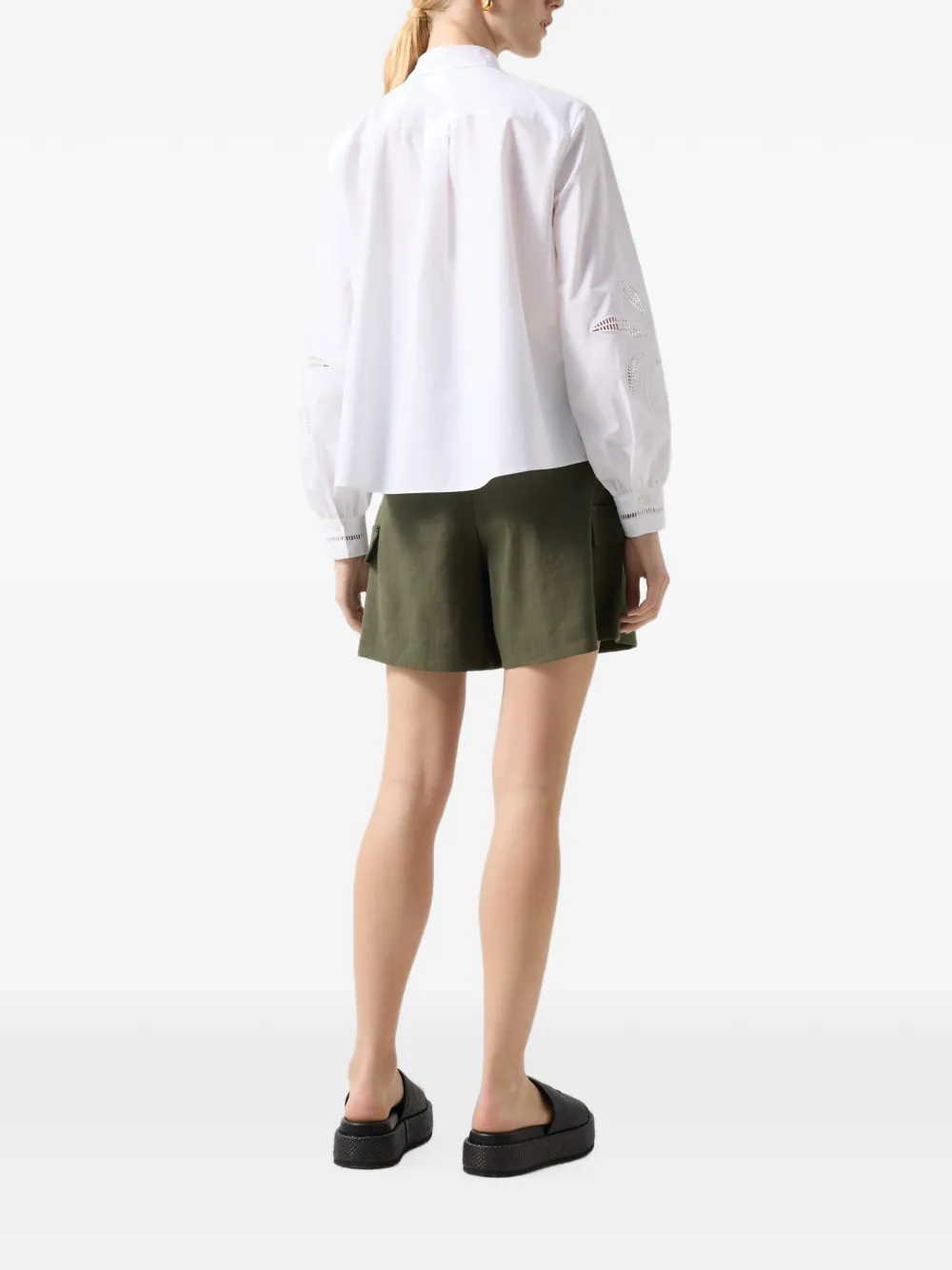 BOGNER Hanny pleated shorts Groen