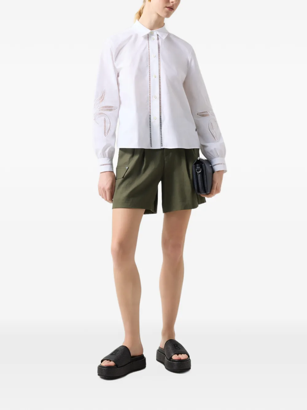 BOGNER short Hanny à design plissé - Vert BOGNER short Hanny à design plissé - Vert