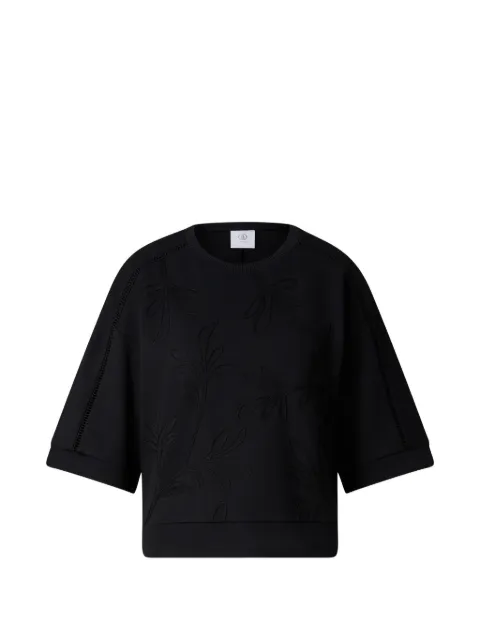 BOGNER Rabea palm-stitch short-sleeve sweatshirt