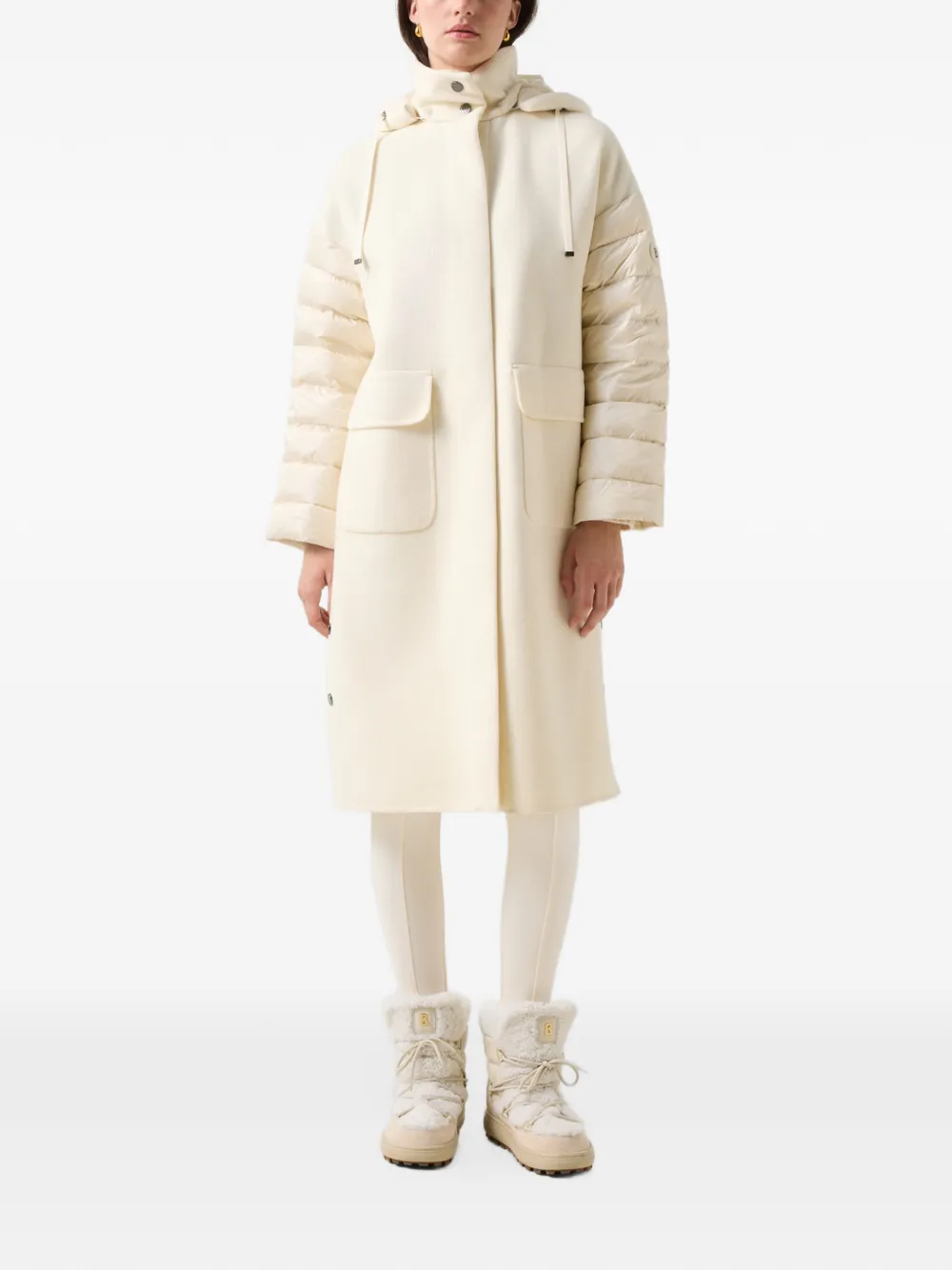 BOGNER Trisha quilted-sleeve coat Beige