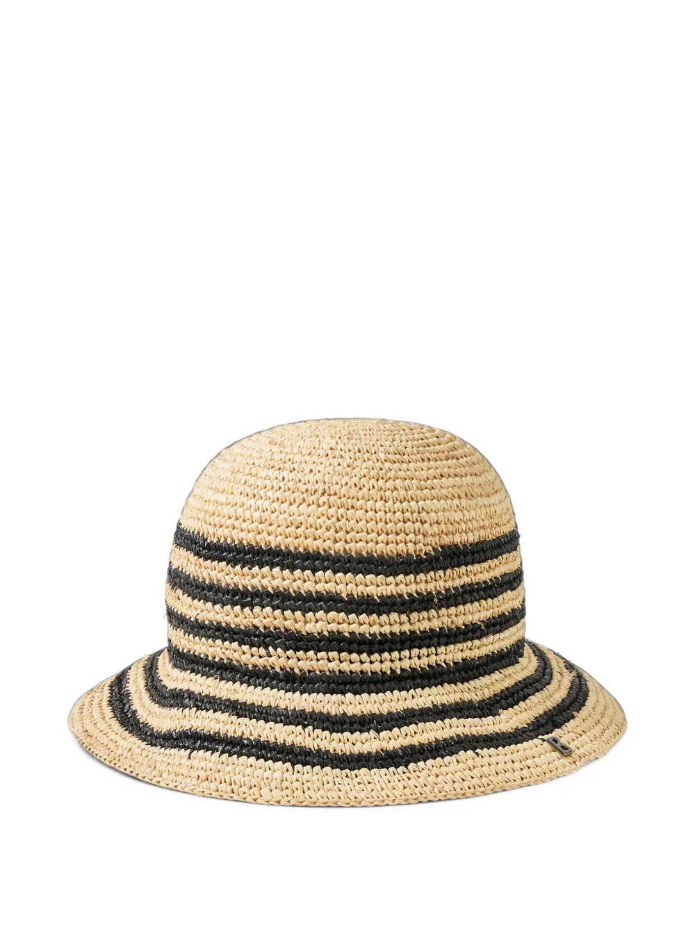 BOGNER Momo striped-raffia hat Beige