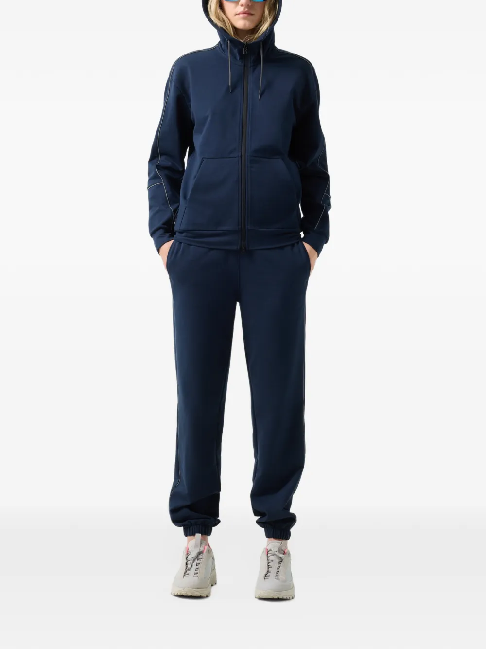 BOGNER FIRE+ICE Enia reflective-piping jacket Blauw