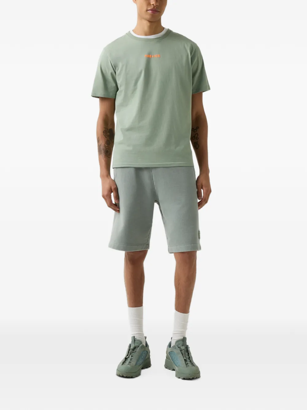 BOGNER FIRE+ICE Mick logo-print T-shirt Groen