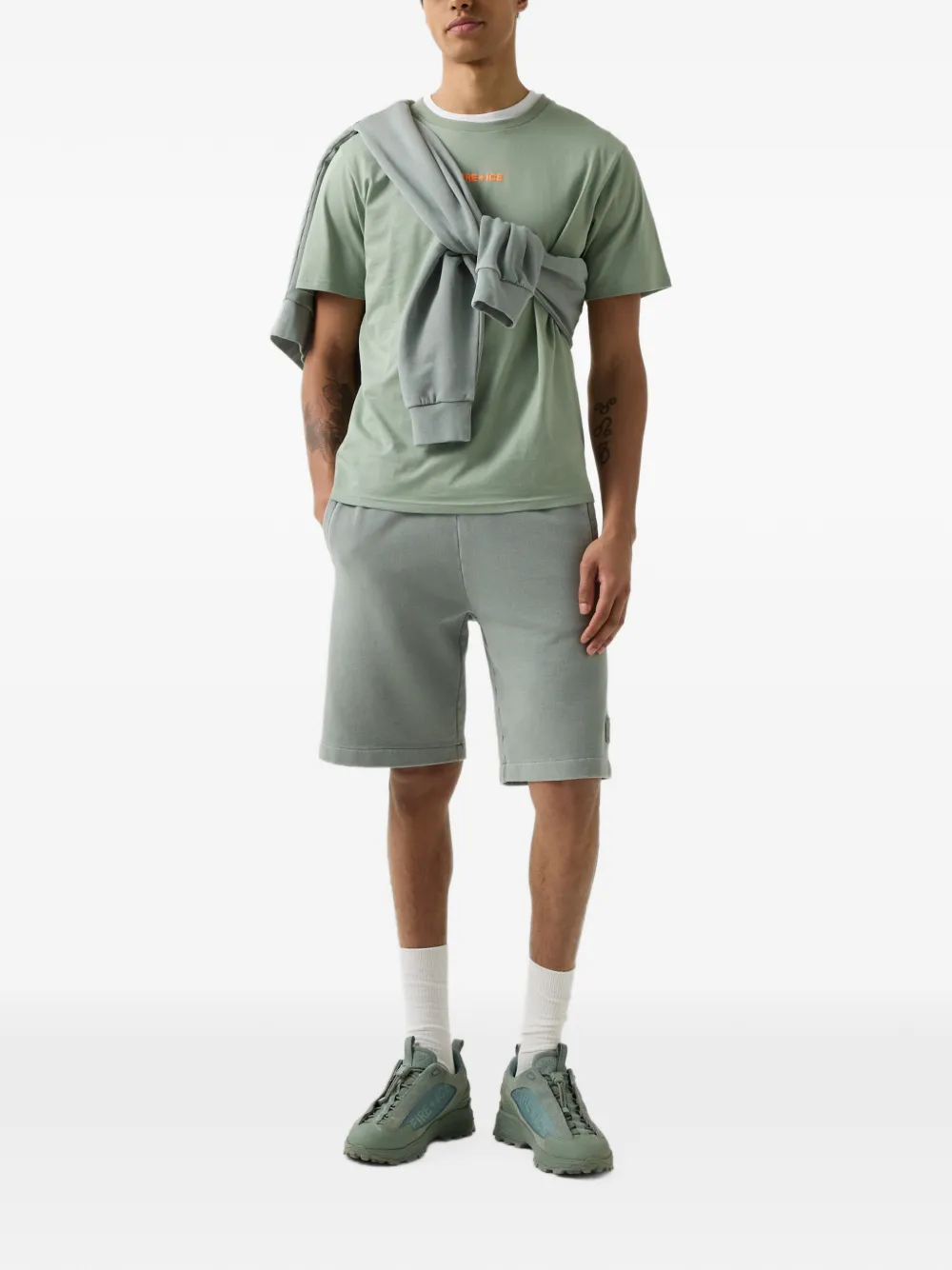 BOGNER FIRE+ICE Mick logo-print T-shirt Groen