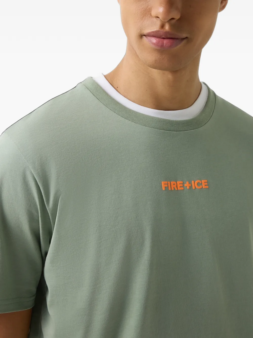 BOGNER FIRE+ICE Mick logo-print T-shirt Groen