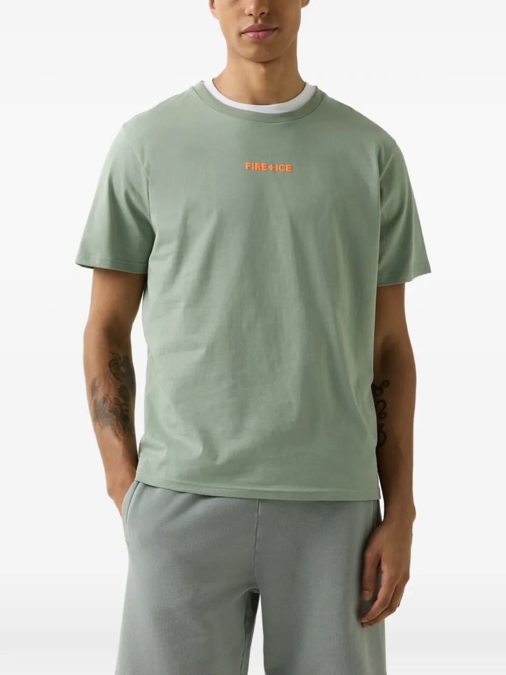BOGNER FIRE+ICE Mick logo-print T-shirt Groen