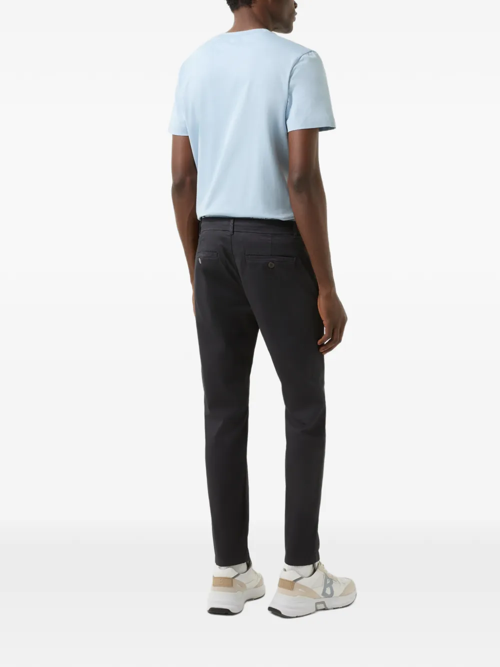 BOGNER Riley cotton-satin chinos Grijs