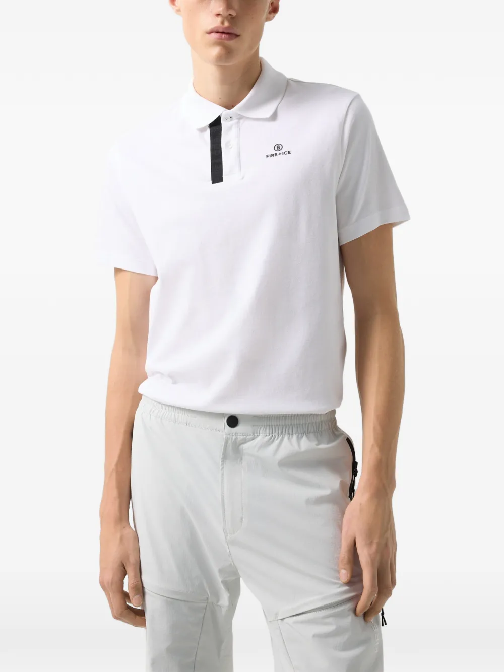 BOGNER FIRE+ICE Ramon piqué polo shirt Wit