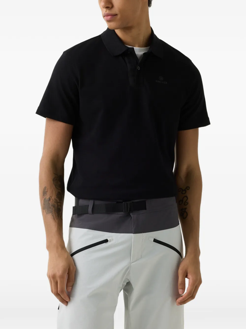 BOGNER FIRE+ICE Ramon piqué-weave polo shirt Zwart
