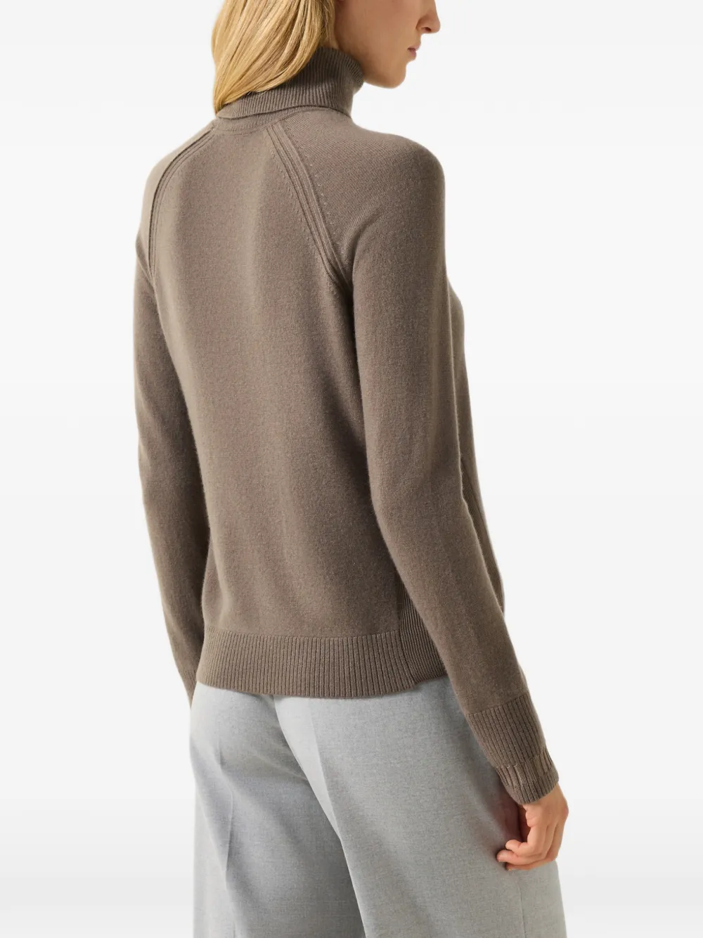 BOGNER Vaiana raglan-sleeve turtleneck sweater Bruin