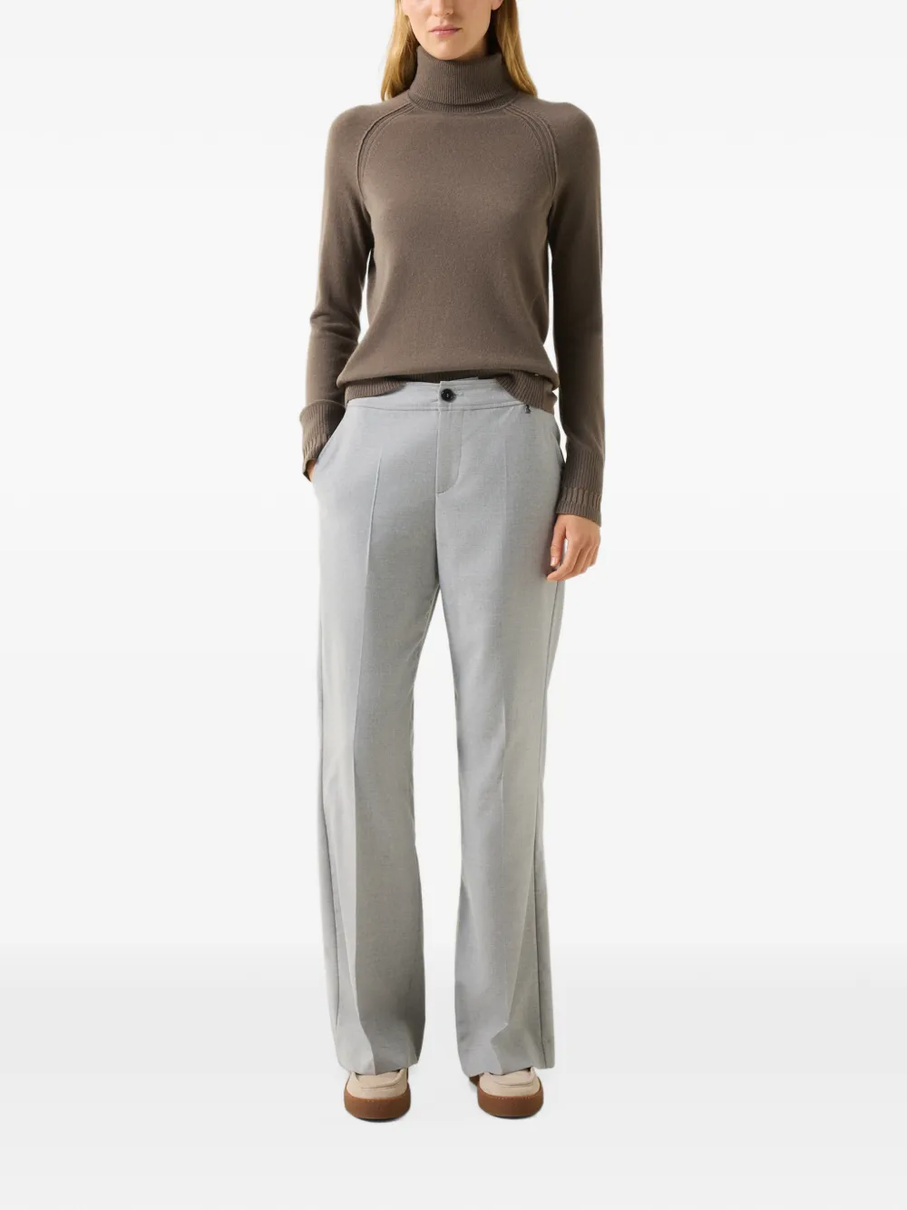 BOGNER Vaiana raglan-sleeve turtleneck sweater Bruin
