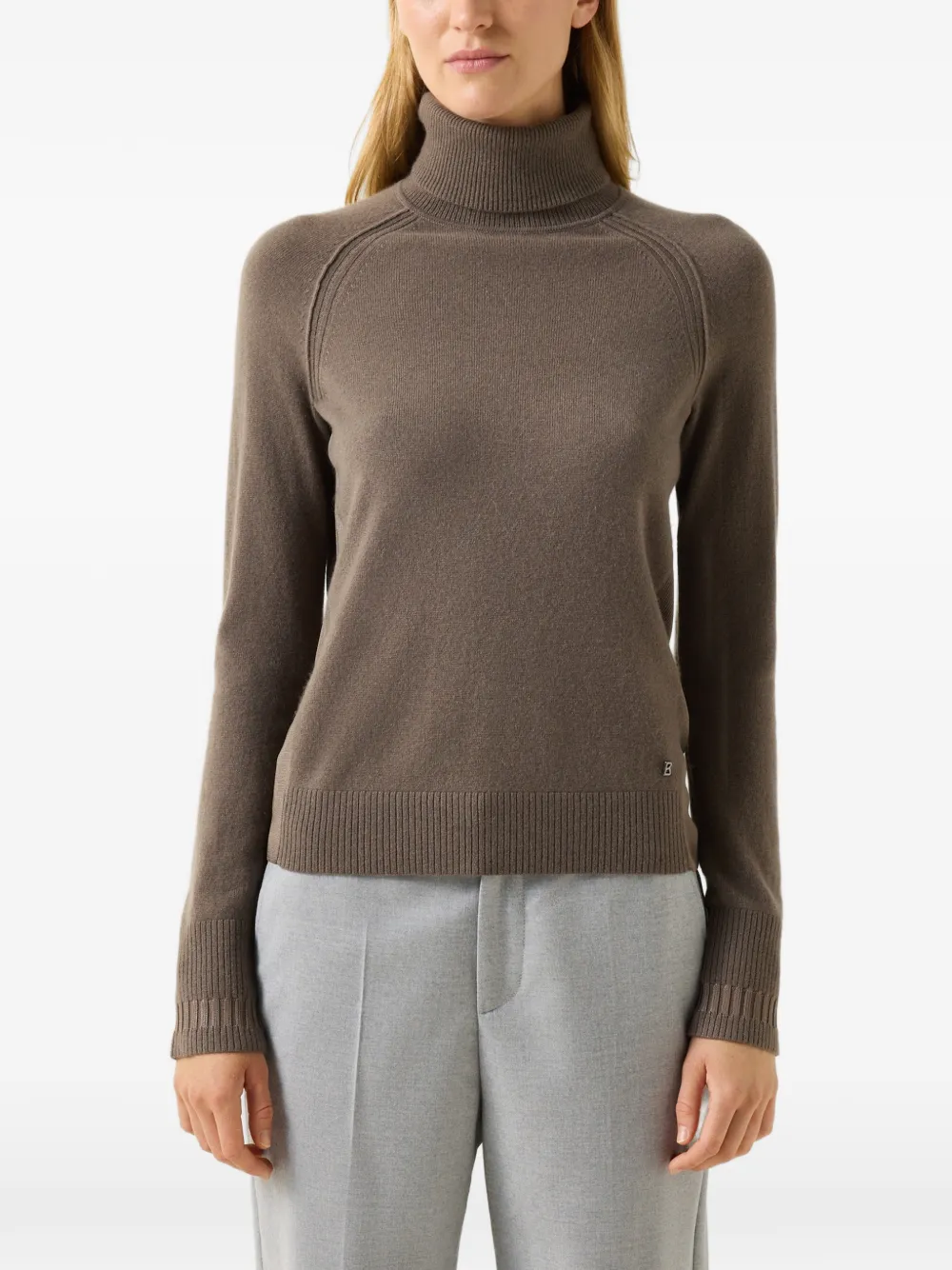 BOGNER Vaiana raglan-sleeve turtleneck sweater Bruin