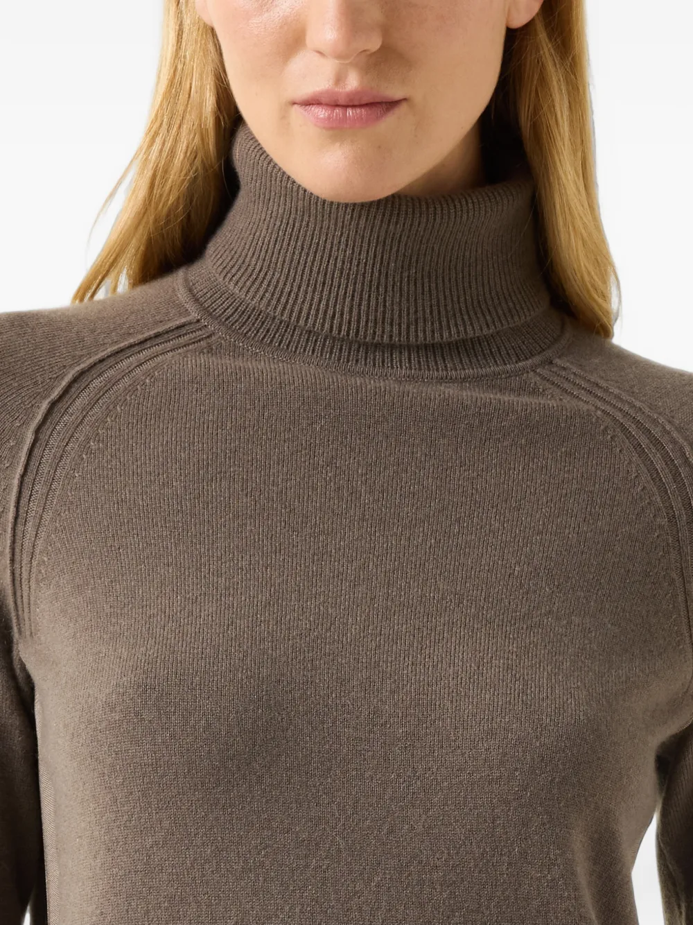 BOGNER Vaiana raglan-sleeve turtleneck sweater Bruin