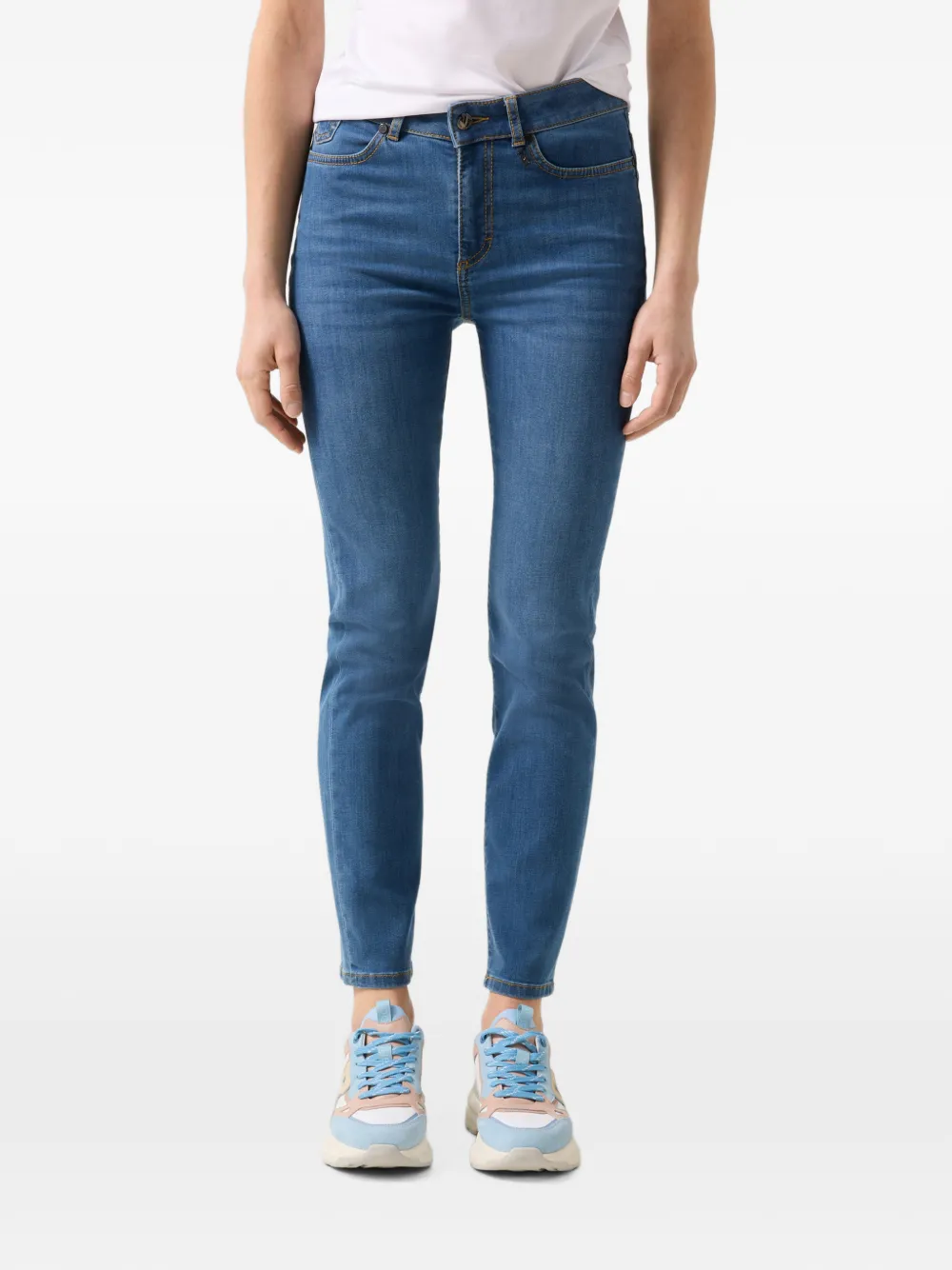 BOGNER Julie 7 8 slim-fit jeans Blauw
