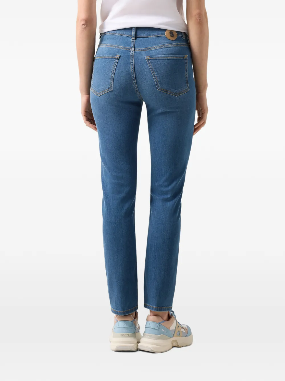 BOGNER Julie 7 8 slim-fit jeans Blauw