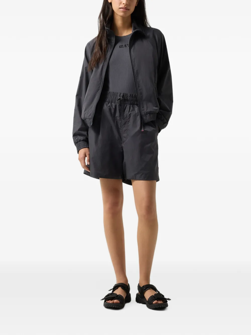BOGNER FIRE+ICE Chenoa pleated shorts Grijs