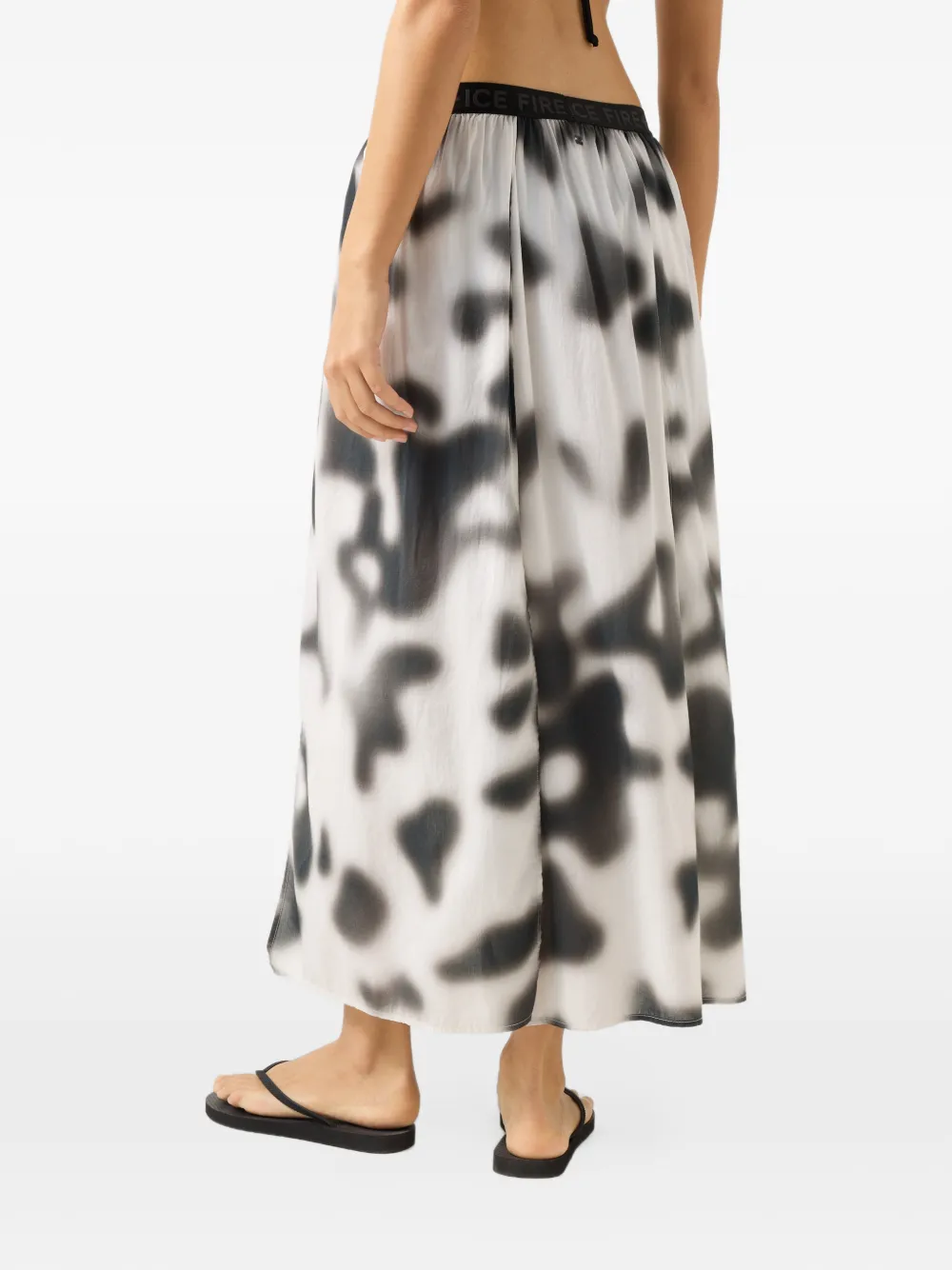 BOGNER FIRE+ICE Nadea camouflage-print midi skirt Wit