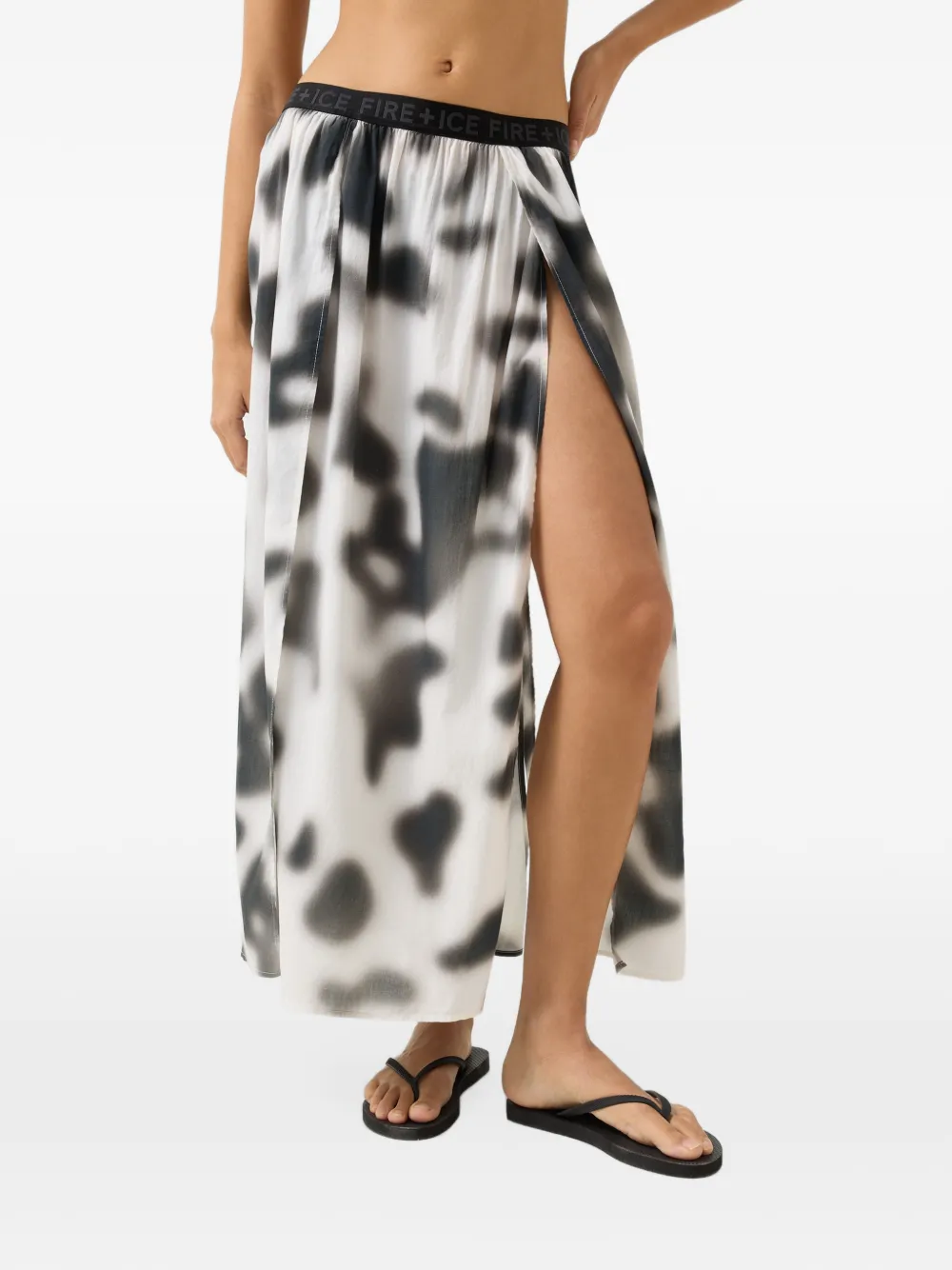 BOGNER FIRE+ICE Nadea Midirock mit Camouflage-Print - Weiß