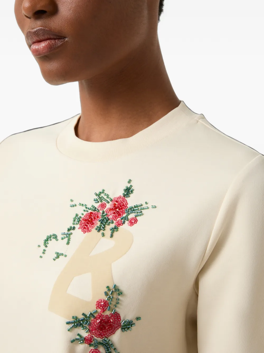 BOGNER Dorothy bead-embellished T-shirt Beige