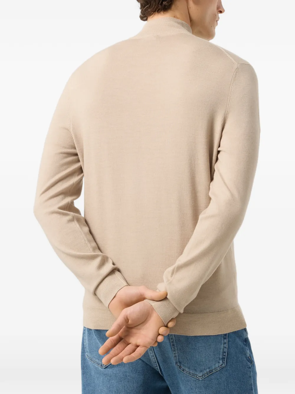 BOGNER Ouri zip-neck sweater Beige