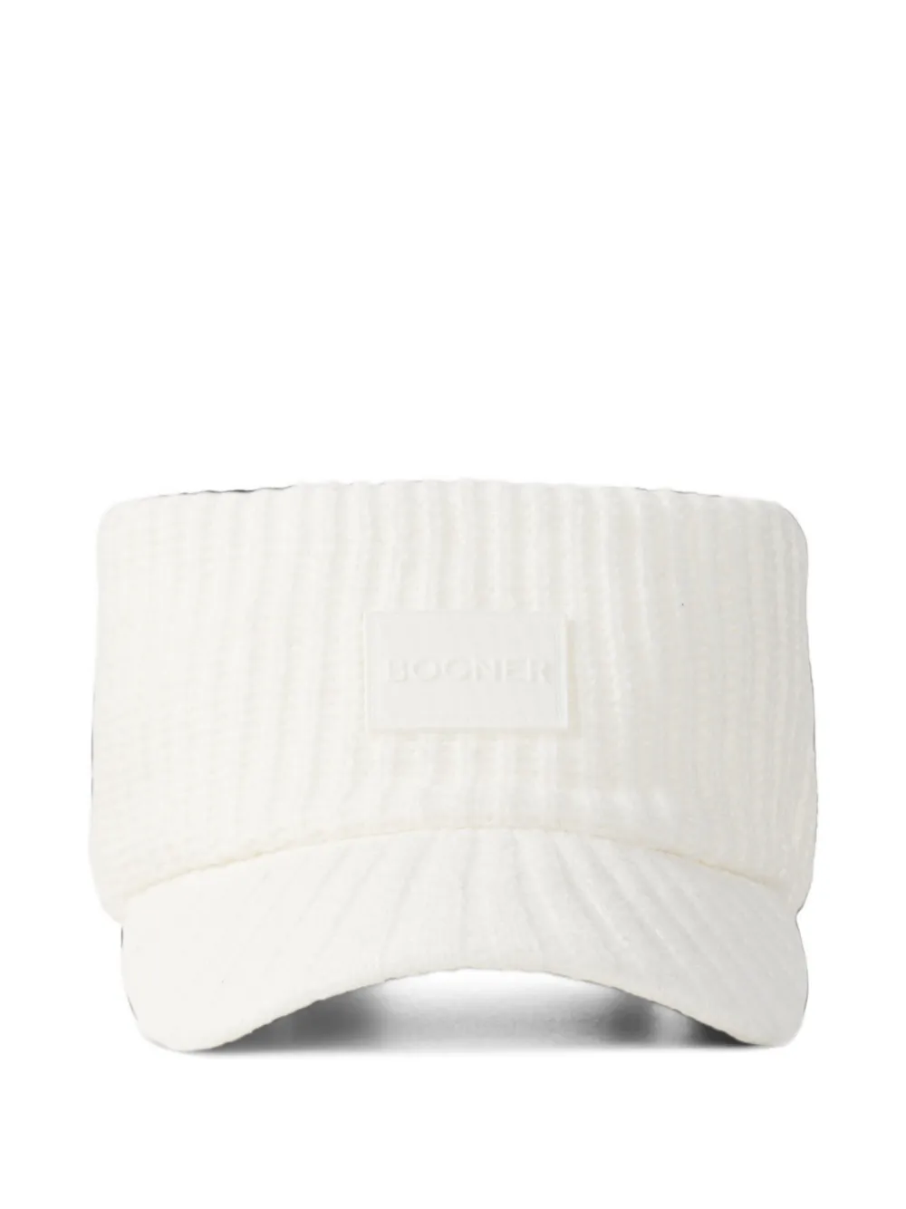 BOGNER Tessie ribbed-knit visor - Weiß