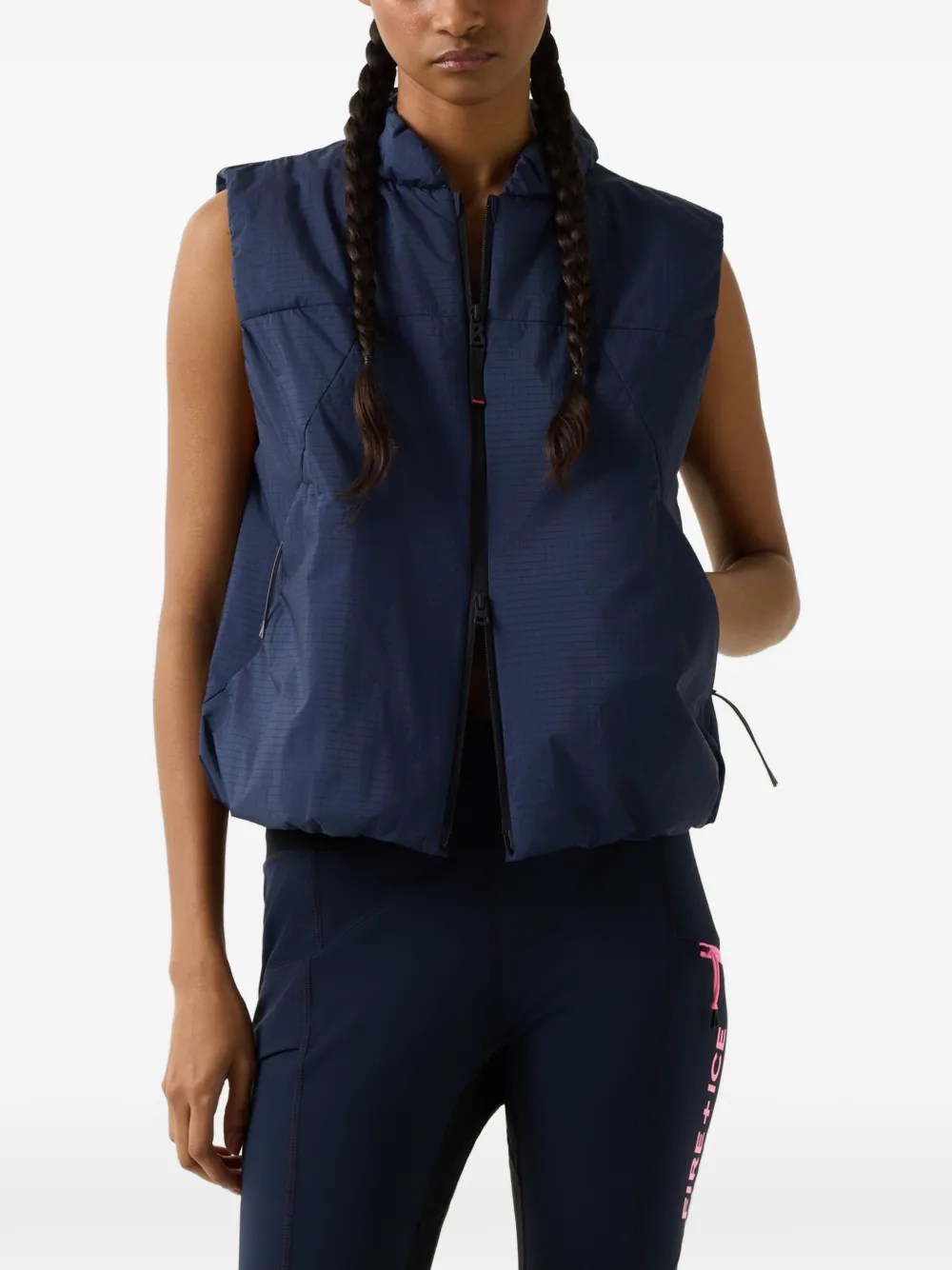BOGNER FIRE+ICE Kaila hooded gilet Blauw
