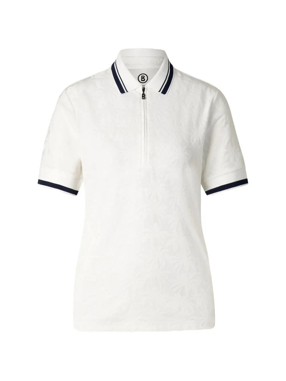 BOGNER Konny jacquard-knit polo shirt - Weiß