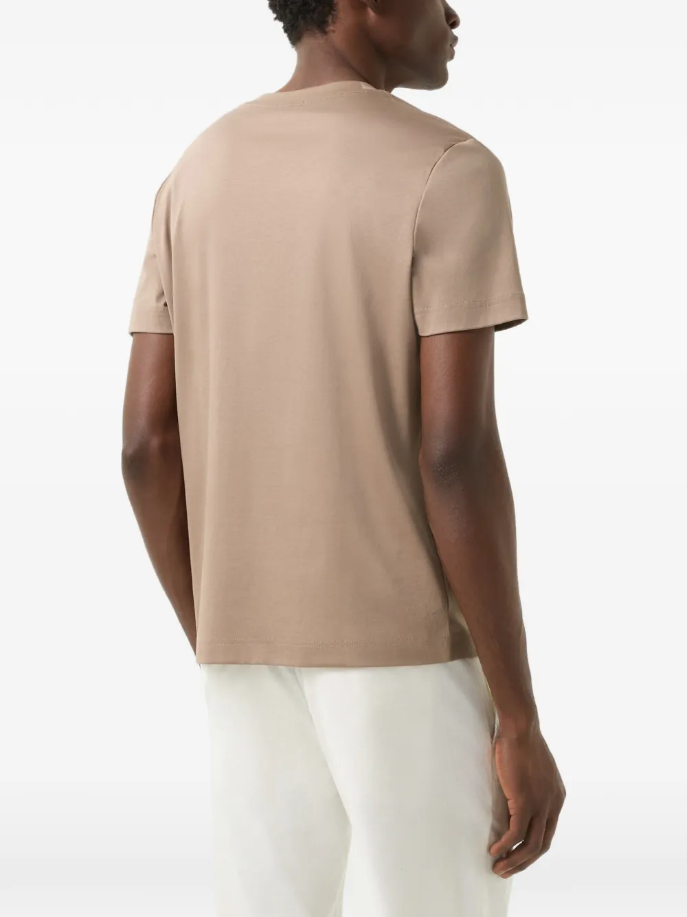 BOGNER Ryan logo-patch T-shirt Beige