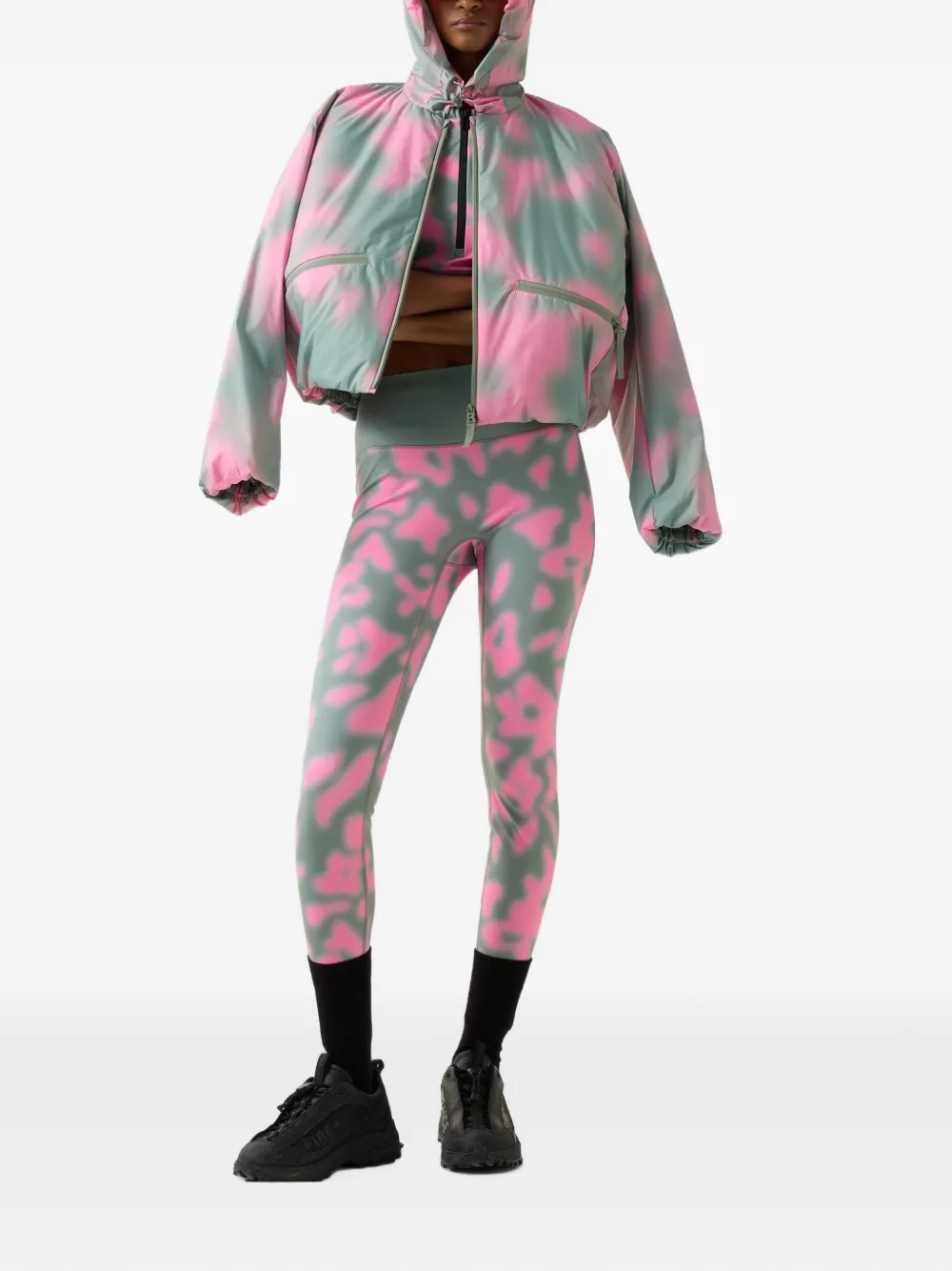 BOGNER FIRE+ICE Cherien abstract-print leggings Groen