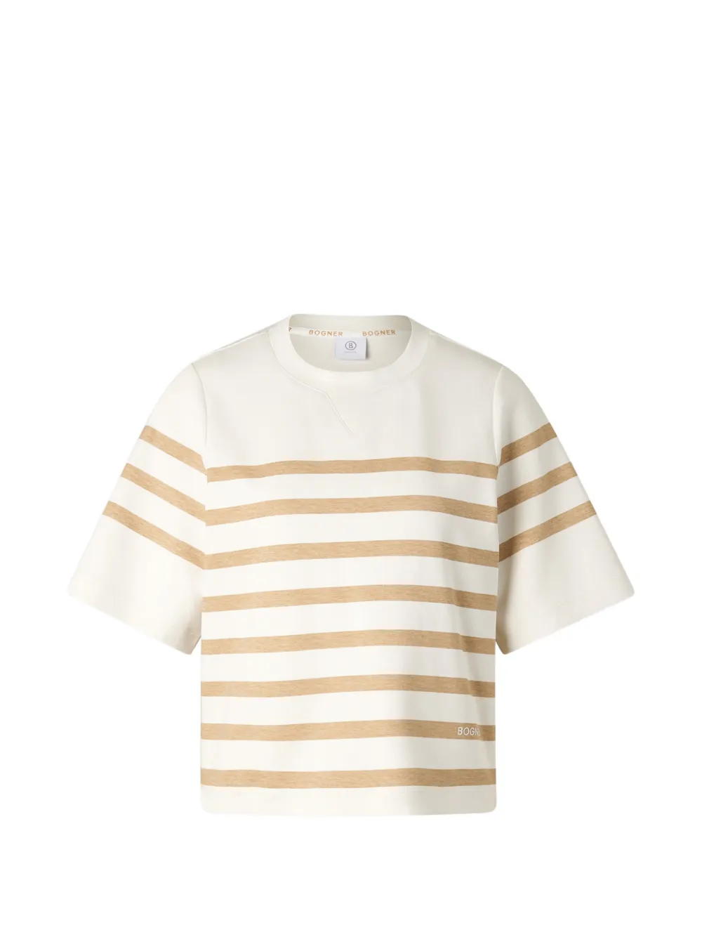 BOGNER Stacey horizontal-stripe T-shirt Wit