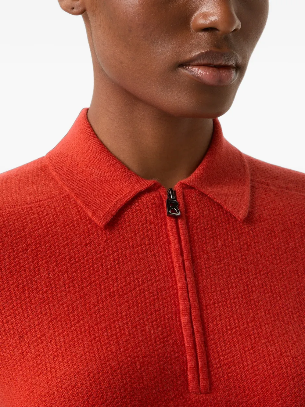 BOGNER Shari zip-up polo shirt Rood