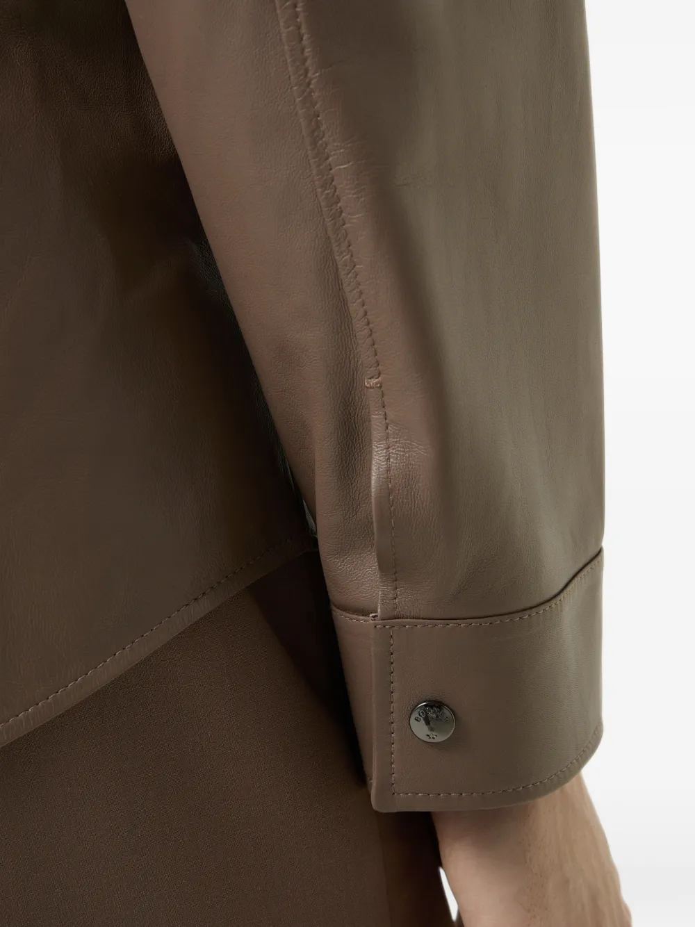 BOGNER Olli leather jacket Bruin