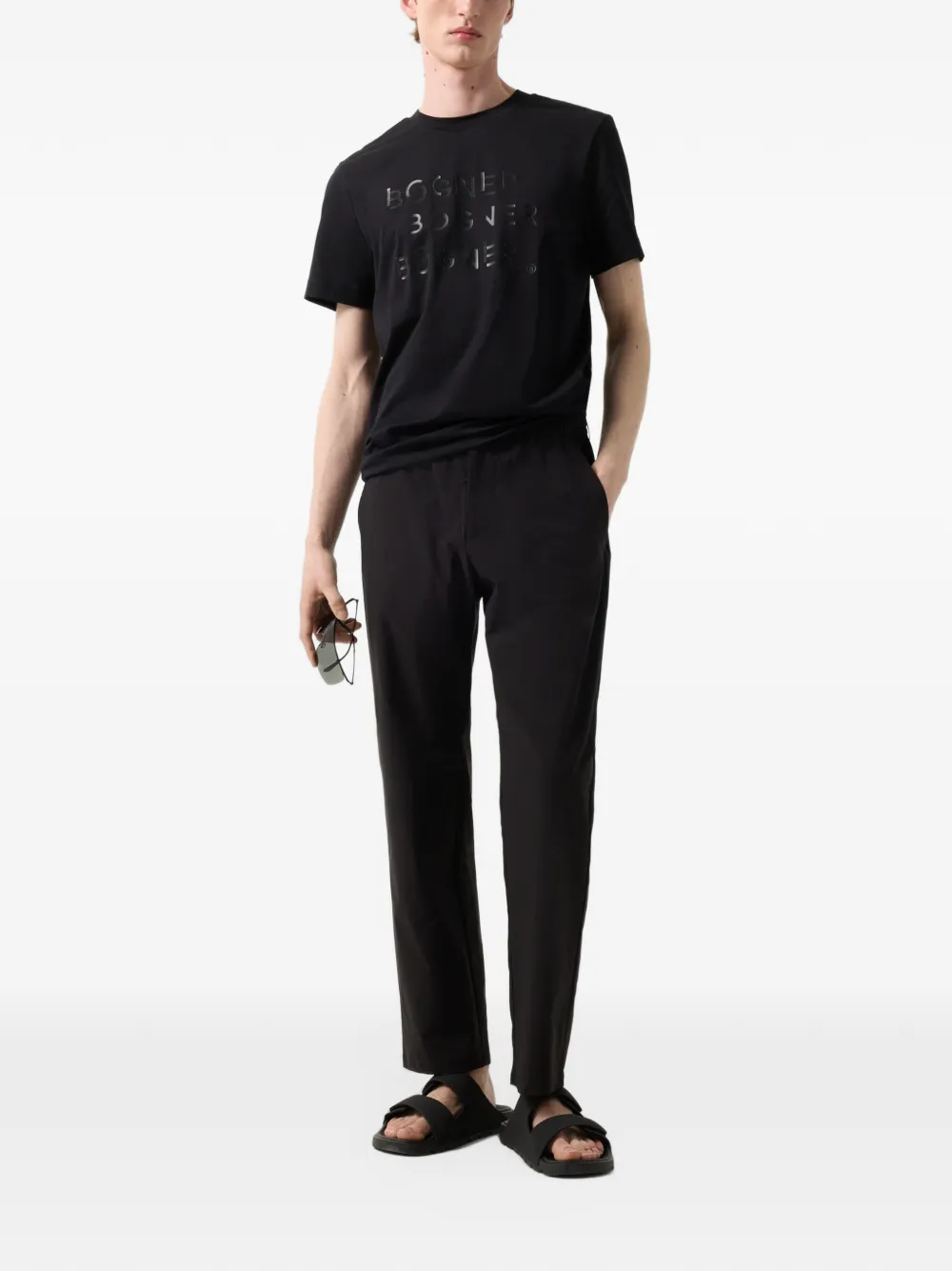 BOGNER Ryan logo-print cotton T-shirt Zwart