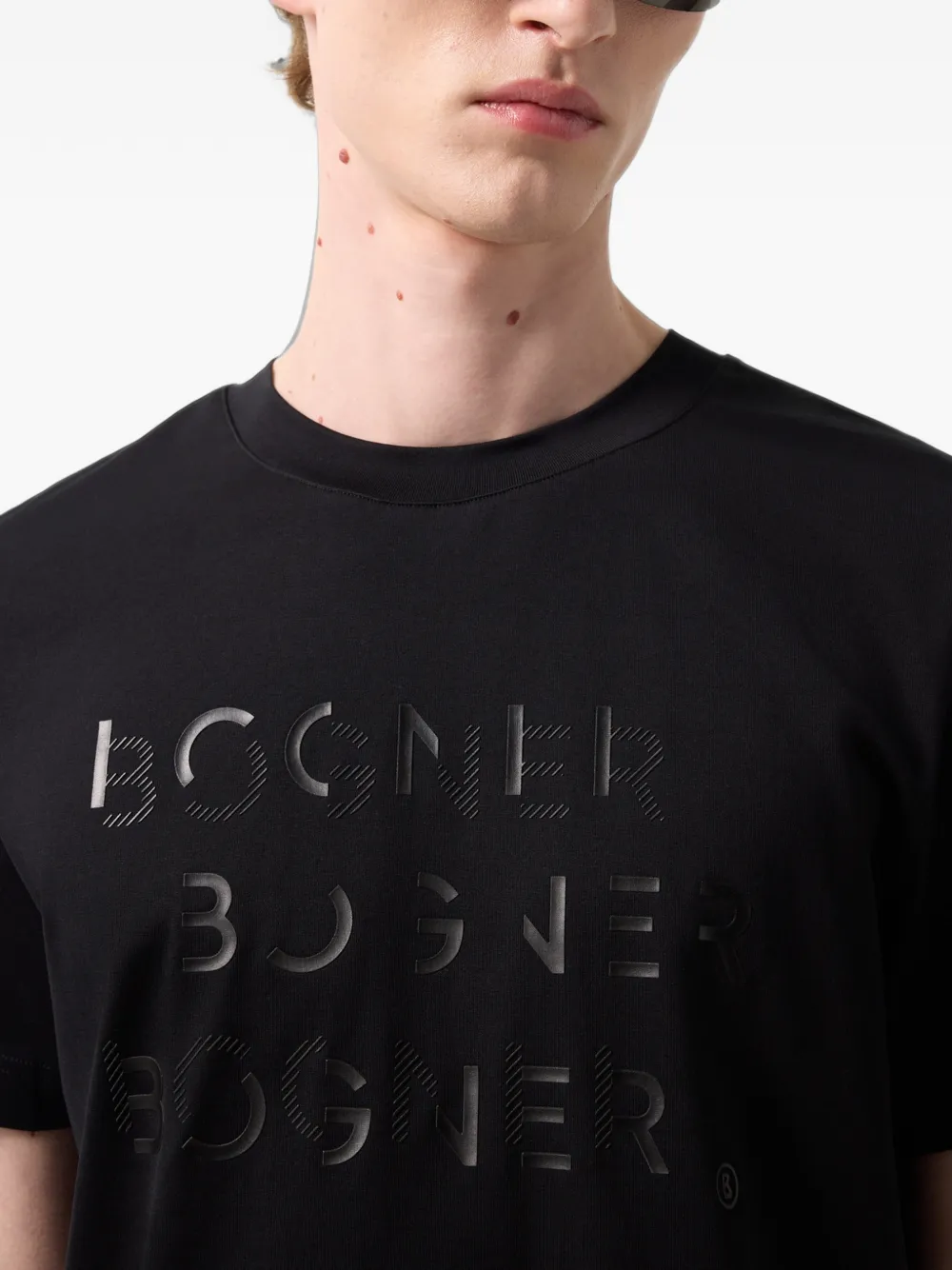BOGNER Ryan logo-print cotton T-shirt Zwart
