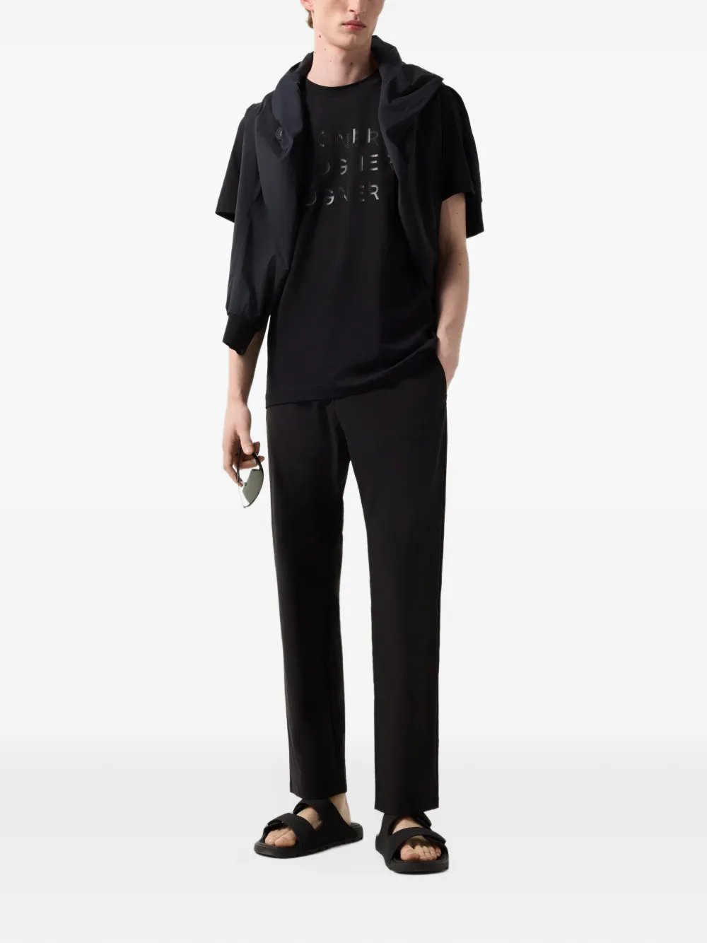 BOGNER Ryan logo-print cotton T-shirt Zwart