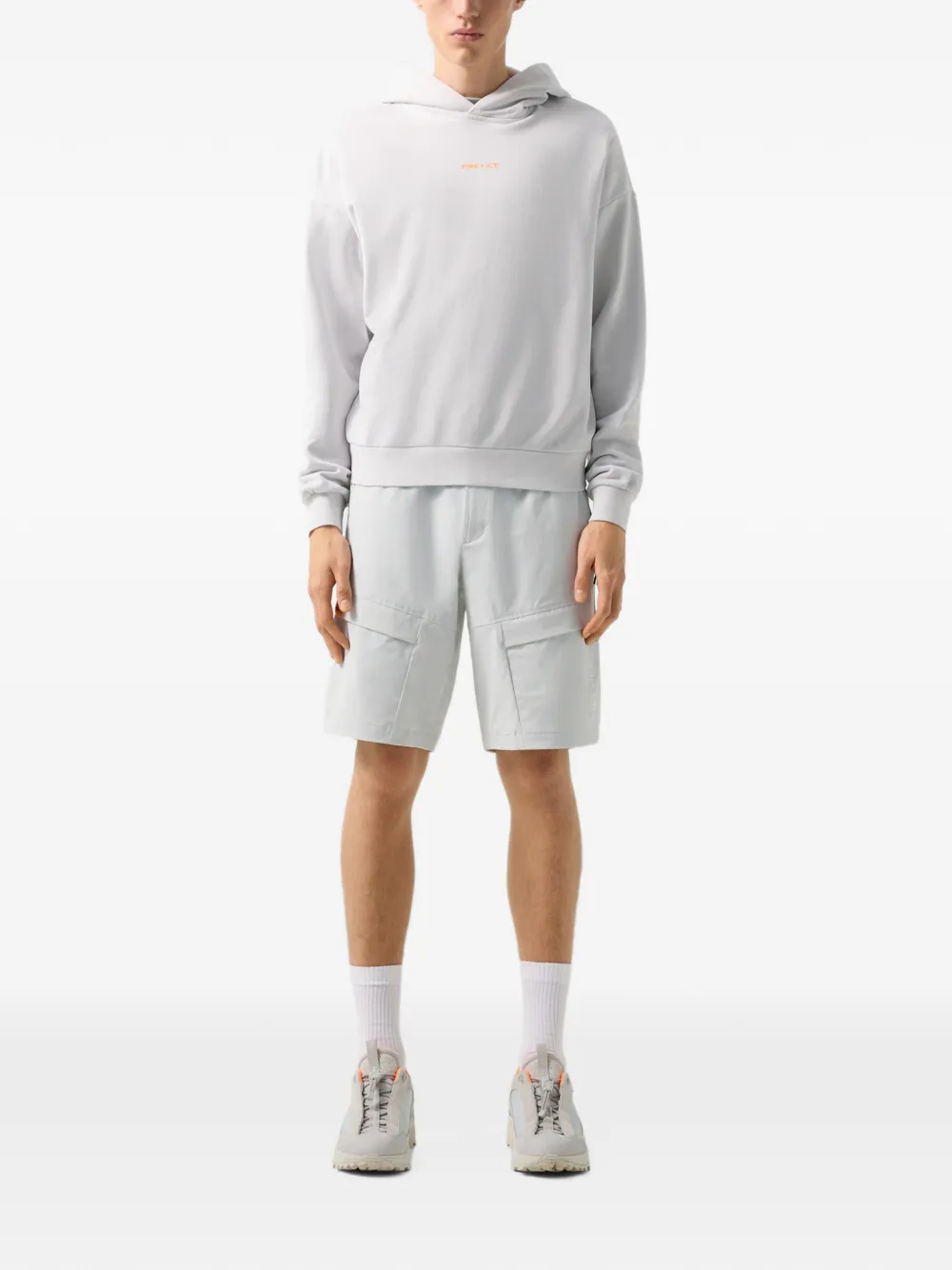 BOGNER FIRE+ICE Ilay logo-print hoodie Grijs