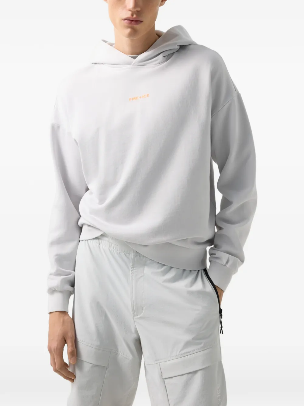 BOGNER FIRE+ICE Ilay logo-print hoodie - Grau