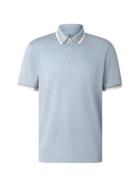 BOGNER Arik striped-trim polo shirt