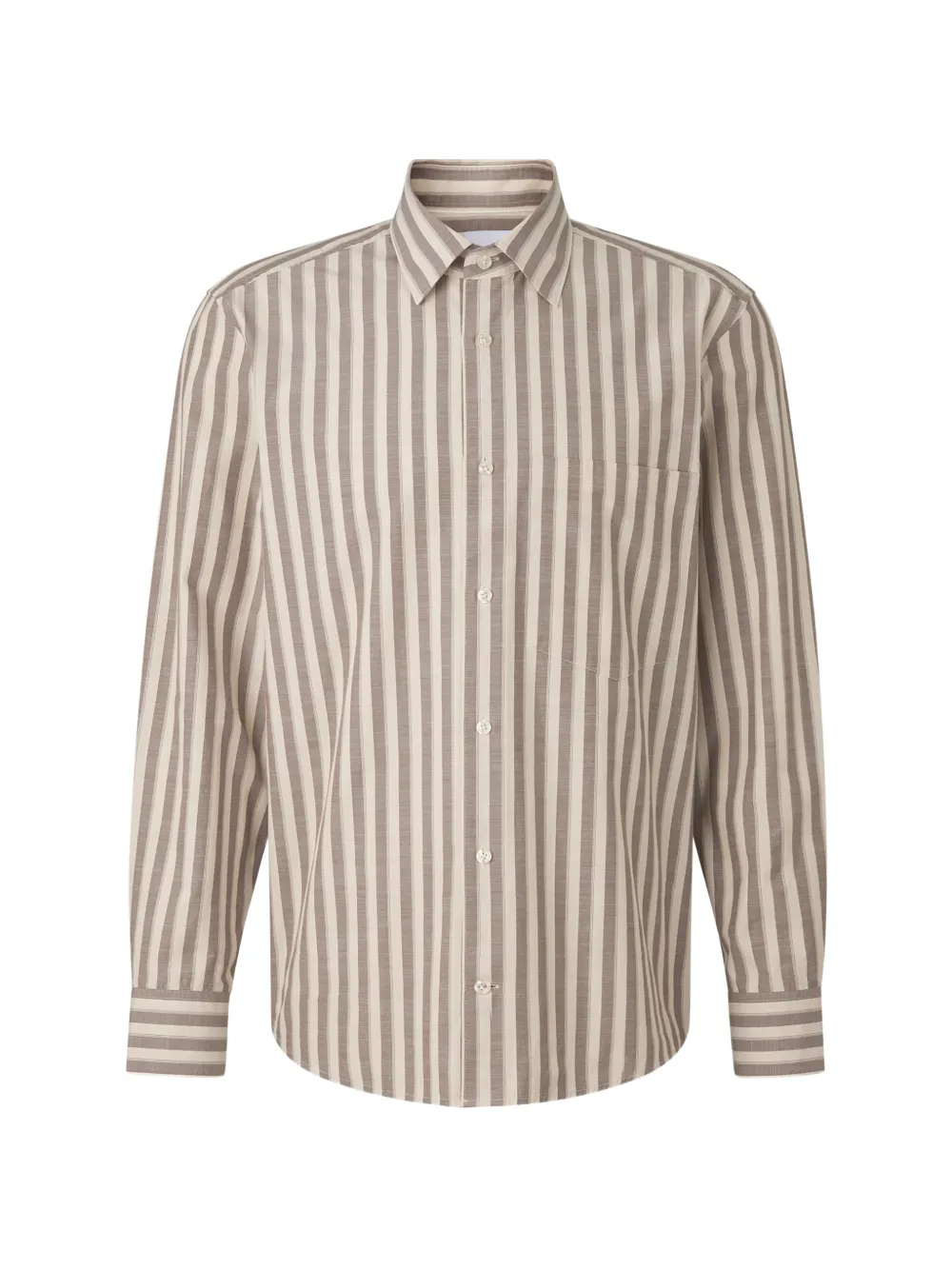BOGNER Heiko striped cotton shirt Beige